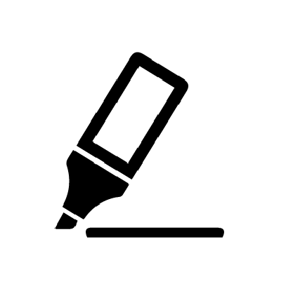 各種文房具のサービスロゴ